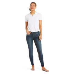 Ariat Women's Halo Denim Full Seat Breech -Equinora Fashion Shop 10035312 Ariat wms halo.denim .fs .breech marine 1