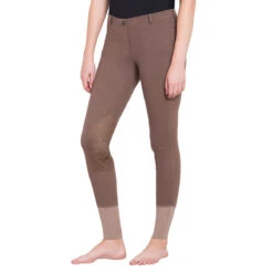 TuffRider Ladies Starter Lowrise Pull On Knee Patch Breeches 33 TuffRider Ladies Starter Lowrise Pull On Knee Patch Breeches -Equinora Fashion Shop 100566 479 798 lava brown 1