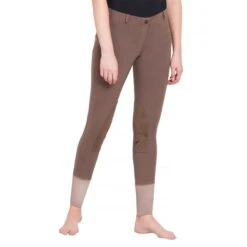 TuffRider Ladies Starter Lowrise Pull On Knee Patch Breeches 34 TuffRider Ladies Starter Lowrise Pull On Knee Patch Breeches -Equinora Fashion Shop 100566 479 798 lava brown 3