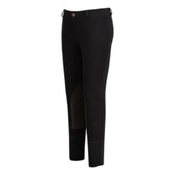 TuffRider Children's Starter Lowrise Pull-On Knee Patch Breeches -Equinora Fashion Shop 100567 479 16 black 1