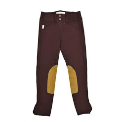 Tailored Sportsman Vintage Mid Rise Front Zip Breeches -Equinora Fashion Shop 1963 Bordeaux.Tan 00