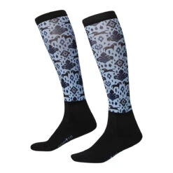 Kerrits Women's Dual Zone Boot Socks -Equinora Fashion Shop 30453 Kerrits Dual.Zone .Boot .Sock Ink.Panited.Horse