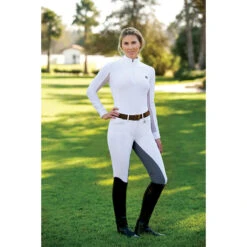 Romfh Sarafina Full Seat Breeches -Equinora Fashion Shop 468454 ERS Romf.Sarafina.Full .Seat White.Light .Grey Back Front