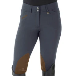 Romfh Ladies Sarafina Euro Seat Knee Patch Breeches 26 Romfh Ladies Sarafina Euro Seat Knee Patch Breeches -Equinora Fashion Shop 468455 ERS Romfh.Ladies.Sarafina.Euro .Seat .KneePatch.Breech Classic.Pewter