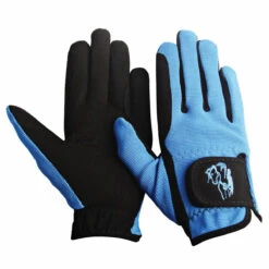 TuffRider Children's Performance Riding Gloves 14 TuffRider Children's Performance Riding Gloves -Equinora Fashion Shop 9215 tf kids.perf .glvs blue front