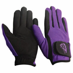 TuffRider Children's Performance Riding Gloves 11 TuffRider Children's Performance Riding Gloves -Equinora Fashion Shop 9215 tf kids.perf .glvs purple front
