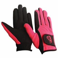 TuffRider Children's Performance Riding Gloves 12 TuffRider Children's Performance Riding Gloves -Equinora Fashion Shop 9215 tf kids.perf .glvs raspberry front