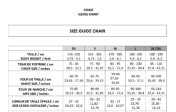 Allshot Oxair Equestrian Airbag Vest -Equinora Fashion Shop Allshot Oxair Sizechart