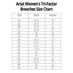 Ariat Women's Tri Factor Grip Knee Patch Breech -Equinora Fashion Shop Ariat Breeches Size Charts 600x600 5f0312bd c305 4802 9273 40631f9c33c1