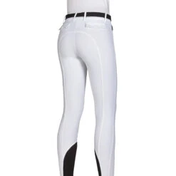 Equiline ATIRK Women's Knee Grip Breeches In 4 Seasons B-Move -Equinora Fashion Shop AtirK EQuline N08981 White Back