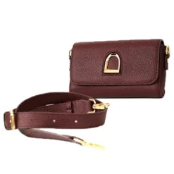 Oakbark & Chrome Rider Belt Bag -Equinora Fashion Shop BB CAB 101 Oakbark chrome riderbeltbag cabernet.6