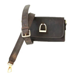 Oakbark & Chrome Rider Belt Bag -Equinora Fashion Shop BB HAV 001 Oakbark chrome Riderbeltbag havana5