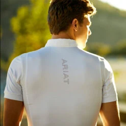 Ariat Men's TEK Short Sleeve Show Shirt -Equinora Fashion Shop CopyofS20 MNS ENGL LaCunha Carmel Shot 02 1276