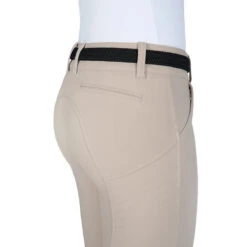 Equiline Women's X Shape Knee Grip Breech -Equinora Fashion Shop EQline 181 N08674 XShapeKG Beige Closeup