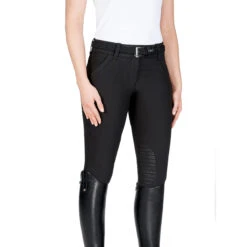 Equiline Women's X Shape Knee Grip Breech -Equinora Fashion Shop EQline 181 N08674 XShapeKG Black