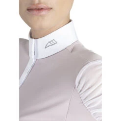 Equiline Women's GinnyG Competition Polo With Microstuds -Equinora Fashion Shop EQline GinnyG.Show .Polo .Microstuds Violet.Ice Detail