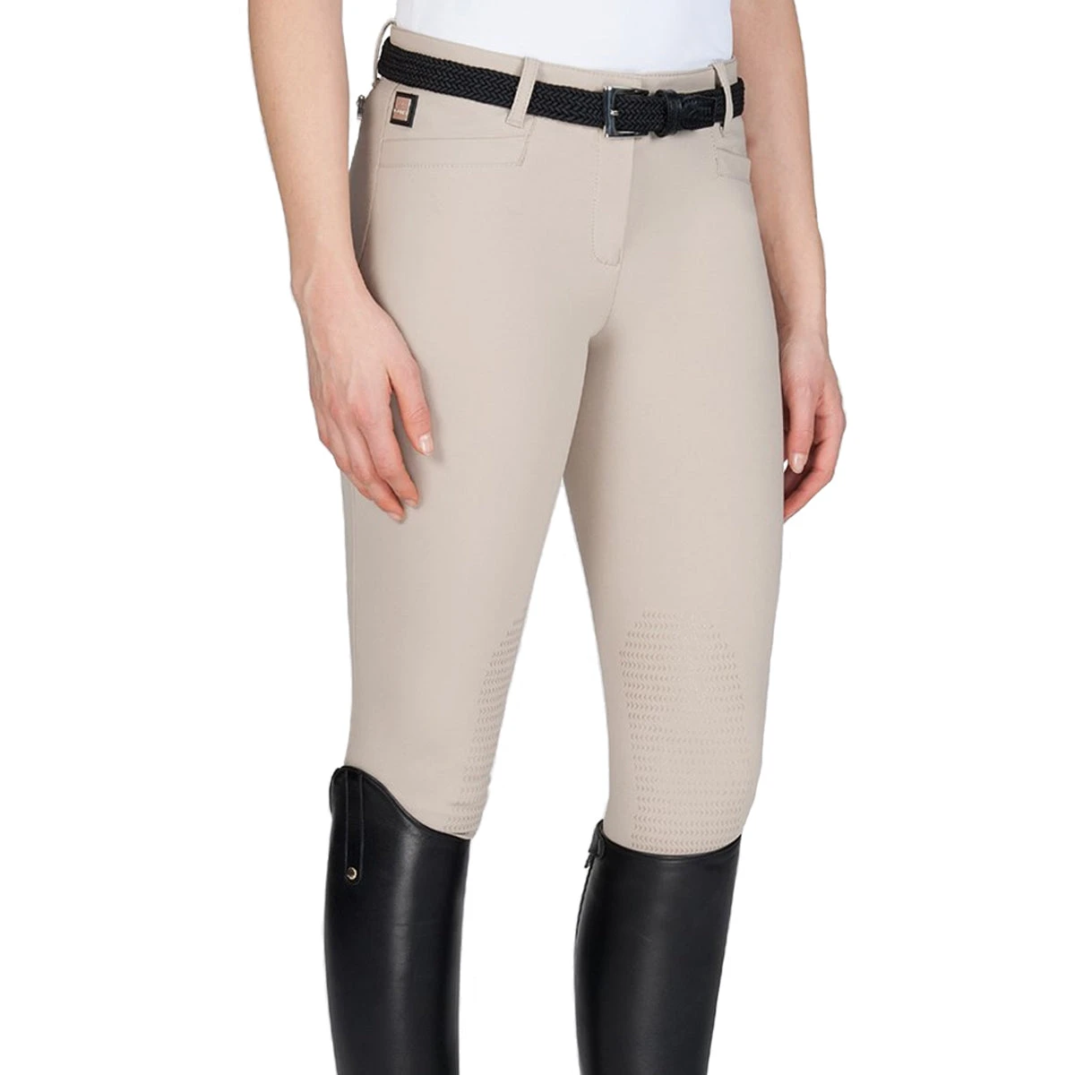 Equiline Women's Ash Riding Breeches With X-Grip Knee Patch 1 Equiline Women's Ash Riding Breeches With X-Grip Knee Patch