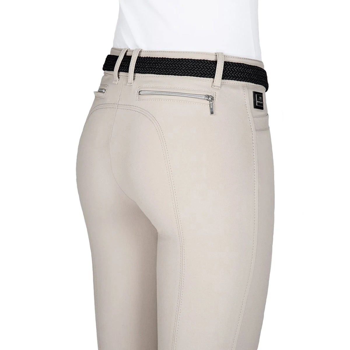 Equiline Women's Ash Riding Breeches With X-Grip Knee Patch 2 Equiline Women's Ash Riding Breeches With X-Grip Knee Patch - Image 2