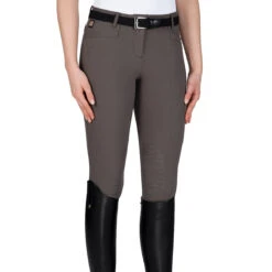 Equiline Women's Ash Riding Breeches With X-Grip Knee Patch 37 Equiline Women's Ash Riding Breeches With X-Grip Knee Patch -Equinora Fashion Shop EQline N08698 Ash.XGripKP Marsh