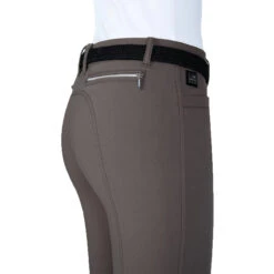 Equiline Women's Ash Riding Breeches With X-Grip Knee Patch 38 Equiline Women's Ash Riding Breeches With X-Grip Knee Patch -Equinora Fashion Shop EQline N08698 Ash.XGripKP Marsh Detail