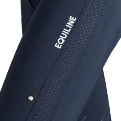 Equiline Women's Ciannekh High Waisted B-Move Light Knee Grip Breech -Equinora Fashion Shop ES123 N09036 CianneKH Blue Logo