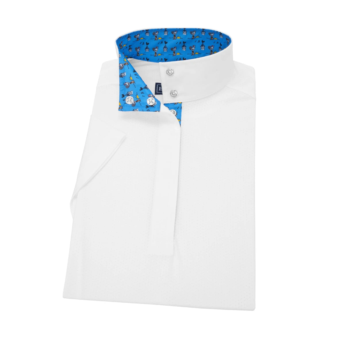 Essex Classics Ladies "Roosters" Talent Yarn Straight Collar Short Sleeve Show Shirt 1 Essex Classics Ladies "Roosters" Talent Yarn Straight Collar Short Sleeve Show Shirt