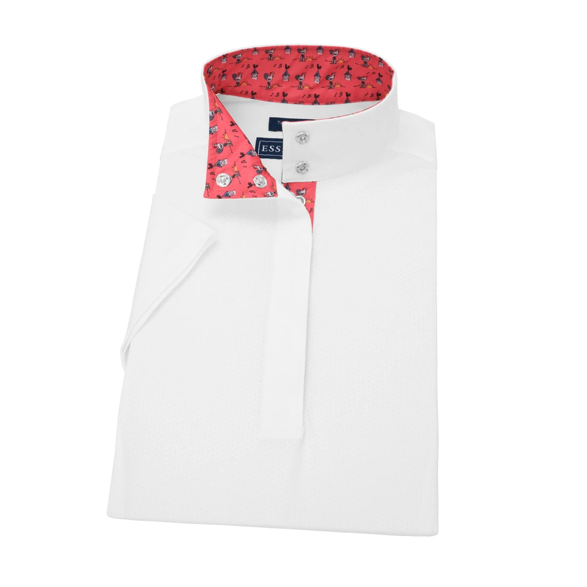 Essex Classics Ladies "Roosters" Talent Yarn Straight Collar Short Sleeve Show Shirt 5 Essex Classics Ladies "Roosters" Talent Yarn Straight Collar Short Sleeve Show Shirt - Image 5