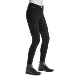 Ego 7 Women's Jumping CA Knee Patch Breech -Equinora Fashion Shop Ego7 Breeches Black Side
