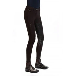 EGO 7 Women's Dressage FG Breech -Equinora Fashion Shop Ego7 Dressage.FG .Breeches Chocolate Side