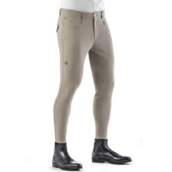 EGO 7 Men's Jumping EJ Knee Patch Breeches -Equinora Fashion Shop Ego7 EJ Jumping Breech beige 12564.1586202832.1280.1280