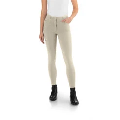 Ego 7 Women's Jumping CA Knee Patch Breech -Equinora Fashion Shop Ego7 Jumping.CA .Breech Beige Front.2