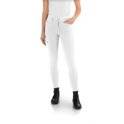 Ego 7 Women's Jumping CA Knee Patch Breech -Equinora Fashion Shop Ego7 Jumping.CA .Breeches White Front