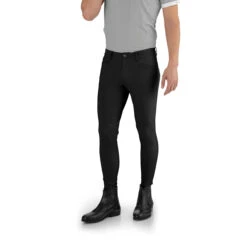 EGO 7 Men's Jumping EJ Knee Patch Breeches -Equinora Fashion Shop Ego7 Jumping.EJ .For .Men Black Front