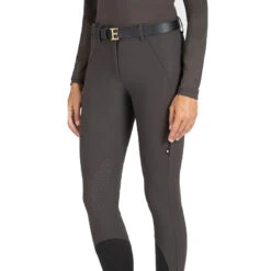 Equiline Ettiek Women's B-Move Knee Grip Breeches -Equinora Fashion Shop Equiline Ettiek.B.Move .KG .Breeches Liquorice Front