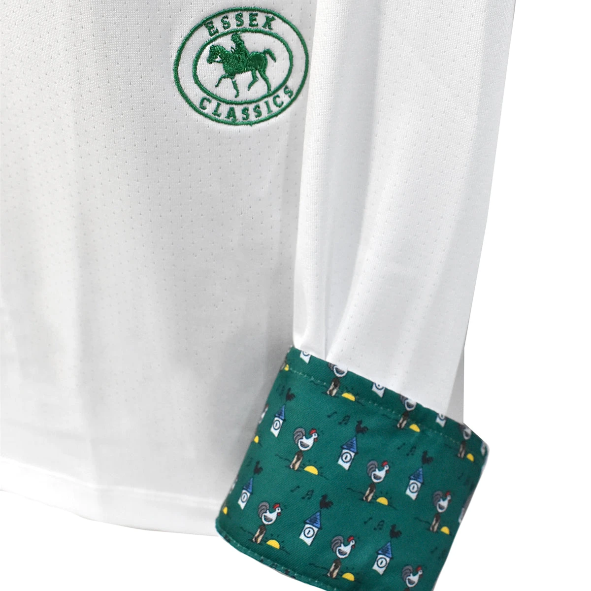 Essex Classics Ladies "Cock-a-Doodle-Do" Talent Yarn Straight Collar Long Sleeve Show Shirt 8 Essex Classics Ladies "Cock-a-Doodle-Do" Talent Yarn Straight Collar Long Sleeve Show Shirt - Image 8