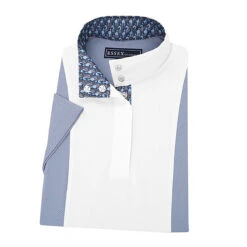 Essex Classics Girls "Looking Back" Luna Light Blue Performance Short Sleeve Show Shirt