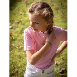 Jump'in Girls Short Sleeve Charlie Competition Polo Shirt 8 Jump'in Girls Short Sleeve Charlie Competition Polo Shirt -Equinora Fashion Shop Jump.In Girls.Charlie.Polo .Show .Shirt Pink.2
