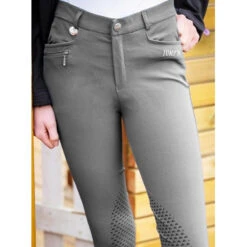 Jump'in Unisex Junior Sacha Breeches -Equinora Fashion Shop Jump.In Unisex.Junior.Sacha .Breeches Grey Front.3
