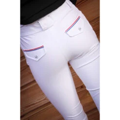 Jump'in Unisex Junior Sacha Breeches -Equinora Fashion Shop Jump.In Unisex.Junior.Sacha .Breeches White Back
