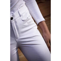 Jump'in Unisex Junior Sacha Breeches -Equinora Fashion Shop Jump.In Unisex.Junior.Sacha .Breeches White Front.Logo