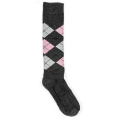 USG Karo Socks 31 USG Karo Socks -Equinora Fashion Shop KARO KL.USG Socks Drk.Grey .Lt .Grey .Pink Front