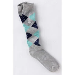 USG Karo Socks 23 USG Karo Socks -Equinora Fashion Shop KARO KL.USG Socks Grey.Mint .Nvy Front