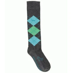 USG Karo Socks 34 USG Karo Socks -Equinora Fashion Shop KARO KL.USG Socks Lt.Grn .Grey Front