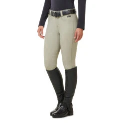 Kerrits Women's 3-Season Tailored Knee Patch Breech 9 Kerrits Women's 3-Season Tailored Knee Patch Breech -Equinora Fashion Shop Kerrits 40681P Sand Side