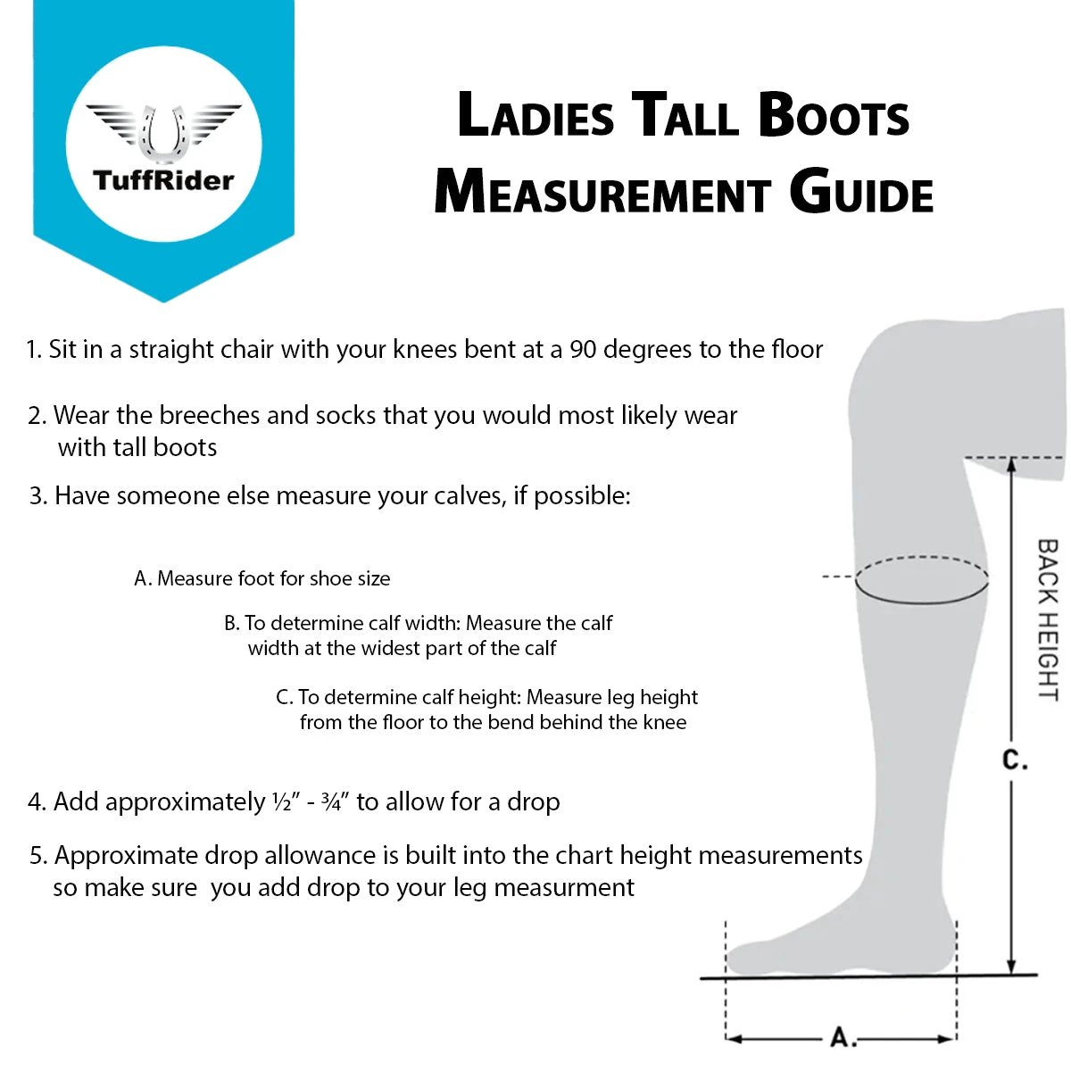 TuffRider Ladies Starter Zip Up Field Boot 7 TuffRider Ladies Starter Zip Up Field Boot - Image 7