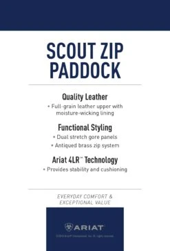 Ariat Women's Scout Zip Up Paddock Boot -Equinora Fashion Shop MKT1361 ScoutCollection English Product Cards 4x6 1