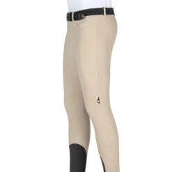 Equiline GrantK Men's B-Move Knee Grip Breeches -Equinora Fashion Shop N08479 EQline GrentK Beige Side