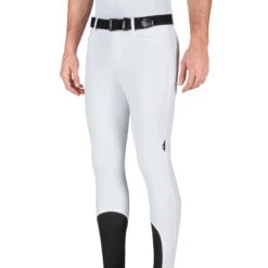 Equiline GrantK Men's B-Move Knee Grip Breeches -Equinora Fashion Shop N08479 EQline GrentK White