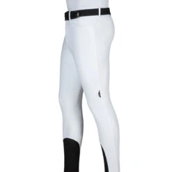 Equiline GrantK Men's B-Move Knee Grip Breeches -Equinora Fashion Shop N08479 EQline GrentK White Side