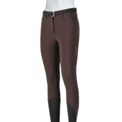 Equiline Women's Ernae B-Move High-Waist Full Grip Breeches -Equinora Fashion Shop N08984 012 Equiline Ernae High.Waist Full.Grip .Breeches B Move Brown 00